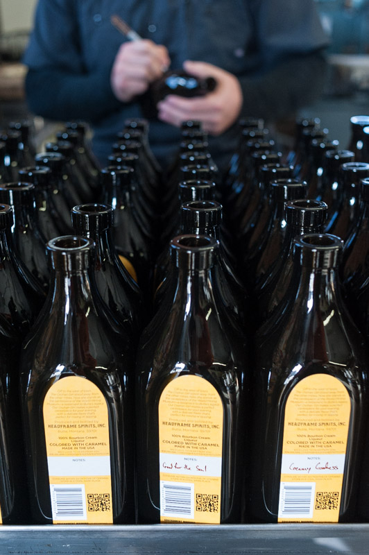 Every bottle of whiskey sold by Headframe Spirits gets a hand-written note.